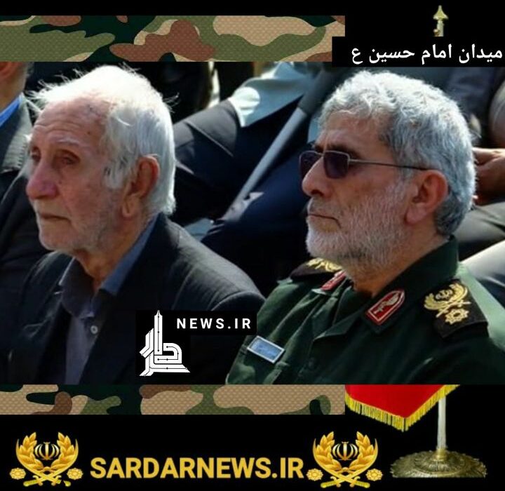 مراسم تشییع پیکر شهیدنیلفروشان باحضورقاآنی وپدر شهید…