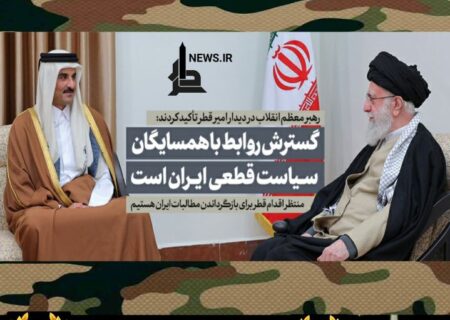 رهبر انقلاب: گسترش روابط با همسایگان، سیاست قطعی ایران است
